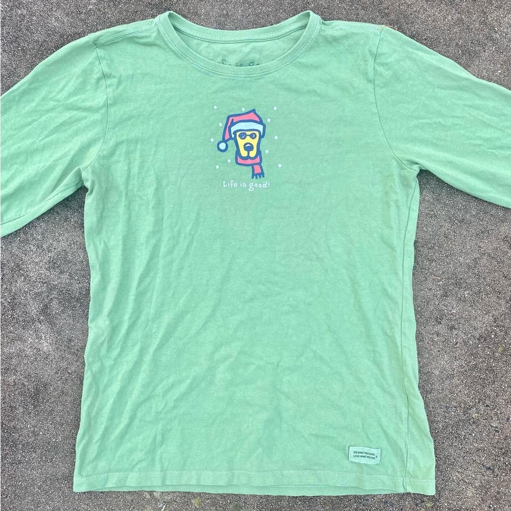 Life Is Good Christmas tee